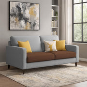 Casaliving Premium Stephanie 2 Seater Sofa Set 2 Seater Modern Sofa Set for Living Room (Blue Color Fabric)