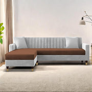 Casaliving Garcia L Shape Sofa Set for Living Room Premium Fabric Sofa (4 Seater LHS, Blue)