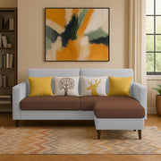 Casaliving Premium Stephanie 2 Seater Sofa Set 2 Seater Modern Sofa Set for Living Room (Blue Color Fabric)