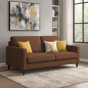 Casaliving Premium Stephanie 2 Seater Sofa Set 2 Seater Modern Sofa Set for Living Room (Blue Color Fabric)