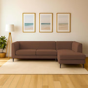 Casaliving Markfest LHS 6 Seater L Shape Sofa Set for Living Room (Blue Colour) Premium Fabric Sofa Set