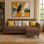 Casaliving Premium Stephanie 2 Seater Sofa Set 2 Seater Modern Sofa Set for Living Room (Blue Color Fabric)