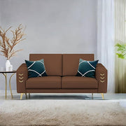 Casaliving Falco 1 Seater Sofa Set for Living Room (Blue Grey Fabric) Premium Fabric Sofa