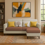 Casaliving Premium Stephanie 2 Seater Sofa Set 2 Seater Modern Sofa Set for Living Room (Blue Color Fabric)