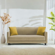 Casaliving Dominic 2 Seater Sofa Set for Living Room (Blue Fabric) Premium Fabric Sofa