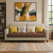 Casaliving Premium Stephanie 2 Seater Sofa Set 2 Seater Modern Sofa Set for Living Room (Blue Color Fabric)