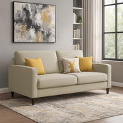 Casaliving Premium Stephanie 2 Seater Sofa Set 2 Seater Modern Sofa Set for Living Room (Blue Color Fabric)