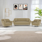 Casaliving Anyse 3+1+1 Seater Sofa Set for Living Room (Blue Colour) Premium Fabric Sofa Set