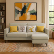 Casaliving Premium Stephanie 2 Seater Sofa Set 2 Seater Modern Sofa Set for Living Room (Blue Color Fabric)