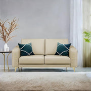 Casaliving Falco 1 Seater Sofa Set for Living Room (Blue Grey Fabric) Premium Fabric Sofa