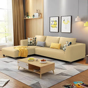 Casaliving Minta LHS 4 Seater L Shape Sofa Set for Living Room (Blue Premium Colour Fabric)