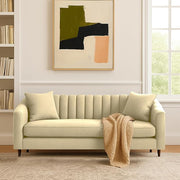 Casaliving Doraldo 3 Seater Sofa Set for Living Room (Black Blue Colour) Premium Fabric Sofa