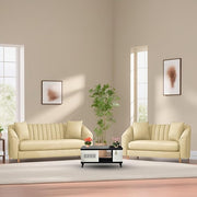 Casaliving Doraldo 3 + 2 Seater Sofa Set for Living Room (Blue Colour Fabric) Premium Fabric Sofa Set for Living Room