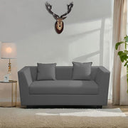 Casaliving Amida 2 Seater Sofa Set for Living Room (Blue Colour) Premium Fabric Sofa