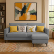 Casaliving Premium Stephanie 2 Seater Sofa Set 2 Seater Modern Sofa Set for Living Room (Blue Color Fabric)