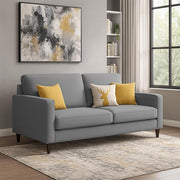 Casaliving Premium Stephanie 2 Seater Sofa Set 2 Seater Modern Sofa Set for Living Room (Blue Color Fabric)