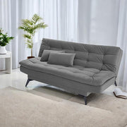 Casaliving Draxy 3 Seater Sofa Cum Bed for Living Room (Blue Colour) Premium Fabric Sofa Set