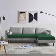 Casaliving Aezra LHS 4 Seater L Shape Sofa Set for Living Room (Black Grey Fabric) Premium Fabric Sofa