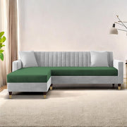 Casaliving Garcia L Shape Sofa Set for Living Room Premium Fabric Sofa (4 Seater LHS, Blue)