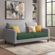 Casaliving Premium Stephanie 2 Seater Sofa Set 2 Seater Modern Sofa Set for Living Room (Blue Color Fabric)