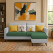 Casaliving Premium Stephanie 2 Seater Sofa Set 2 Seater Modern Sofa Set for Living Room (Blue Color Fabric)