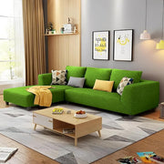 Casaliving Minta LHS 4 Seater L Shape Sofa Set for Living Room (Blue Premium Colour Fabric)