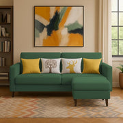 Casaliving Premium Stephanie 2 Seater Sofa Set 2 Seater Modern Sofa Set for Living Room (Blue Color Fabric)