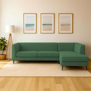 Casaliving Markfest LHS 6 Seater L Shape Sofa Set for Living Room (Blue Colour) Premium Fabric Sofa Set