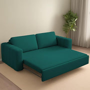 Casaliving Roxy 3 Seater Sofa Cum Bed for Living Room (Blue Colour) Premium Fabric Sofa Set-Blue Colour Sofa Cum Bed
