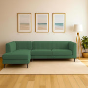 Casaliving Markfest LHS 6 Seater L Shape Sofa Set for Living Room (Blue Colour) Premium Fabric Sofa Set