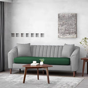 Casaliving Doraldo 3 Seater Sofa Set for Living Room (Black Blue Colour) Premium Fabric Sofa