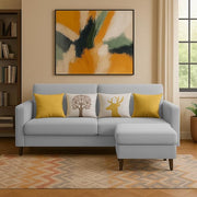 Casaliving Premium Stephanie 2 Seater Sofa Set 2 Seater Modern Sofa Set for Living Room (Blue Color Fabric)