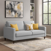 Casaliving Premium Stephanie 2 Seater Sofa Set 2 Seater Modern Sofa Set for Living Room (Blue Color Fabric)