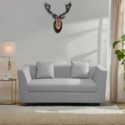 Casaliving Amida 2 Seater Sofa Set for Living Room (Blue Colour) Premium Fabric Sofa