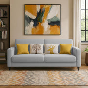 Casaliving Premium Stephanie 2 Seater Sofa Set 2 Seater Modern Sofa Set for Living Room (Blue Color Fabric)