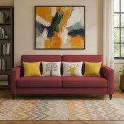 Casaliving Premium Stephanie 2 Seater Sofa Set 2 Seater Modern Sofa Set for Living Room (Blue Color Fabric)