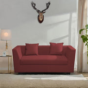 Casaliving Amida 2 Seater Sofa Set for Living Room (Blue Colour) Premium Fabric Sofa