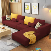 Casaliving Minta LHS 6 Seater L Shape Sofa Set for Living Room (Brown Fabric)