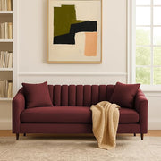 Casaliving Doraldo 3 Seater Sofa Set for Living Room (Black Blue Colour) Premium Fabric Sofa