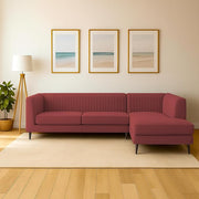 Casaliving Markfest LHS 6 Seater L Shape Sofa Set for Living Room (Blue Colour) Premium Fabric Sofa Set