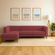 Casaliving Markfest LHS 6 Seater L Shape Sofa Set for Living Room (Blue Colour) Premium Fabric Sofa Set