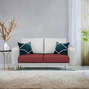 Casaliving Falco 1 Seater Sofa Set for Living Room (Blue Grey Fabric) Premium Fabric Sofa