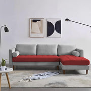 Casaliving Aezra LHS 4 Seater L Shape Sofa Set for Living Room (Black Grey Fabric) Premium Fabric Sofa