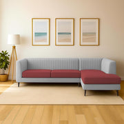 Casaliving Markfest LHS 6 Seater L Shape Sofa Set for Living Room (Blue Colour) Premium Fabric Sofa Set