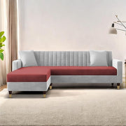 Casaliving Garcia L Shape Sofa Set for Living Room Premium Fabric Sofa (4 Seater LHS, Blue)