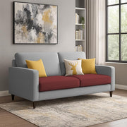 Casaliving Premium Stephanie 2 Seater Sofa Set 2 Seater Modern Sofa Set for Living Room (Blue Color Fabric)