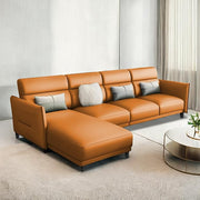 Casaliving Skynet LHS 6 Seater L Shape Sofa Set for Living Room (Black Colour) Premium Fabric Sofa Set