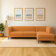 Casaliving Markfest LHS 6 Seater L Shape Sofa Set for Living Room (Blue Colour) Premium Fabric Sofa Set