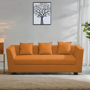 Casaliving Amida 3 Seater Sofa Set for Living Room (Blue Black Colour) Premium Fabric Sofa