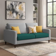 Casaliving Premium Stephanie 2 Seater Sofa Set 2 Seater Modern Sofa Set for Living Room (Blue Color Fabric)